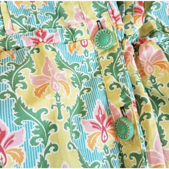 Matilda Jane Sz S Womens Button Down Shirt Mini Dress Tunic Top Floral Print - Picture 7 of 13